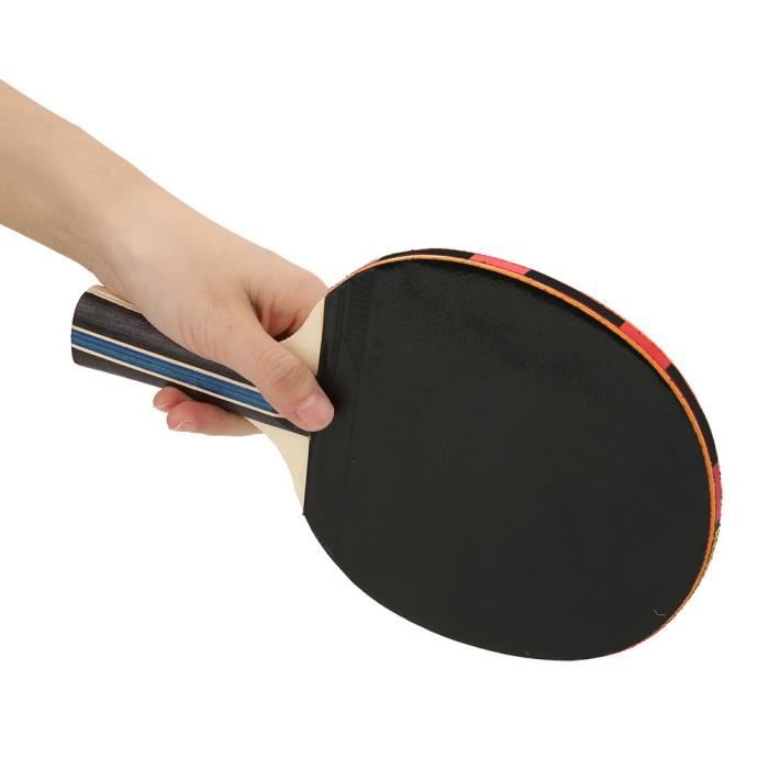 Qiilu Raquettes de tennis de table REGAIL Adulte Adolescent Simple Tennis De Table Raquettes Entraînement Pratique Avec Sac De