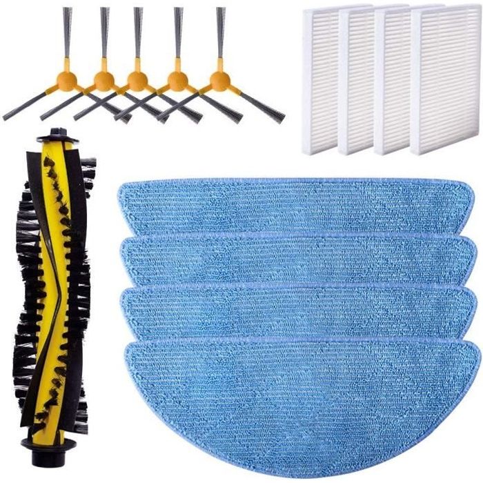 REYEE Kit de Filtre Brosse Lingette Remplacement pour Aspirateur Proscenic 830T 820S 820T