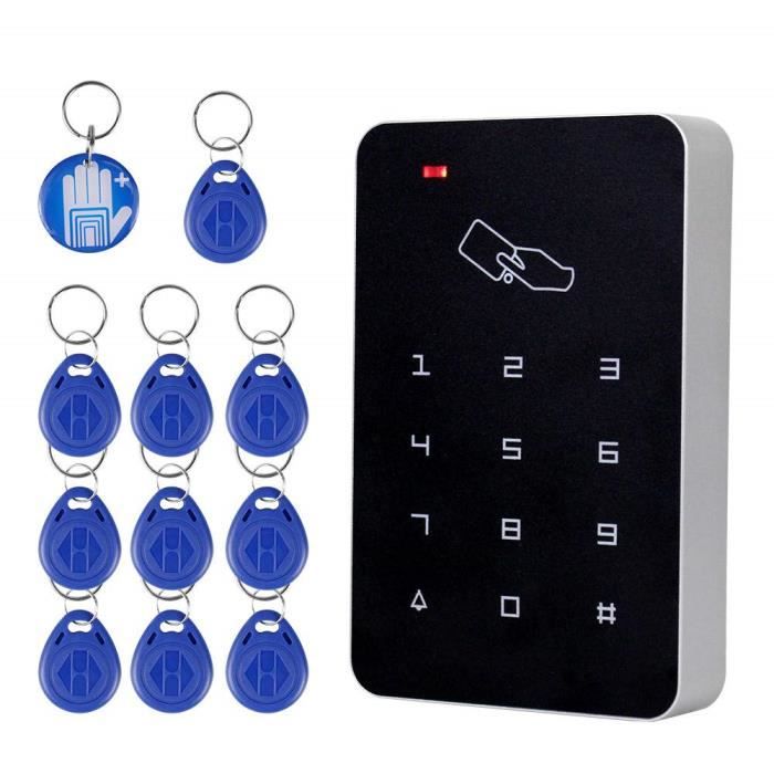 OBO HANDS RFID Autonome de lecteur de cartes de contrôle d'accès avec clavier numérique + 10 touches Tk4100 pour maison-apparteme