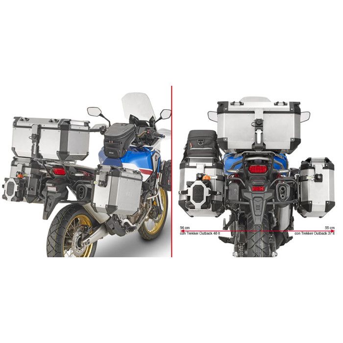 Support valises Givi MONOKEY CAM-SIDE (PL1161CAM) Honda AFRICA TWIN / ADV SPORTS 18-