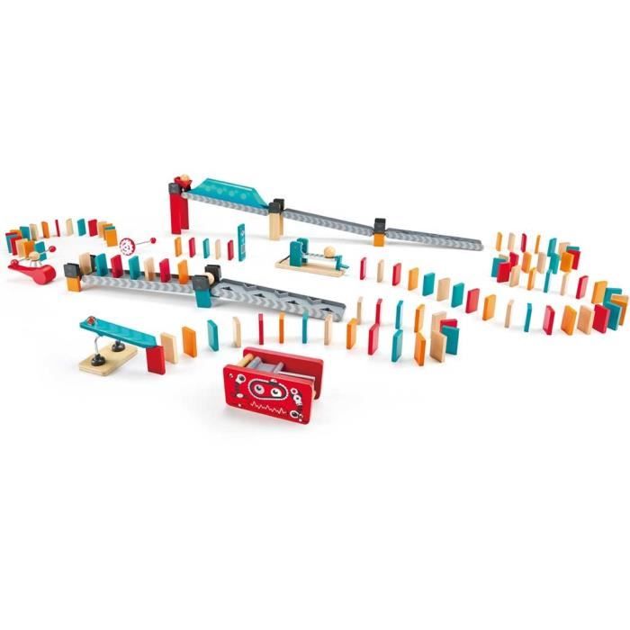 Circuit de dominos Hape : Usine Robot 3 - 6 ans, 6 ans et plus