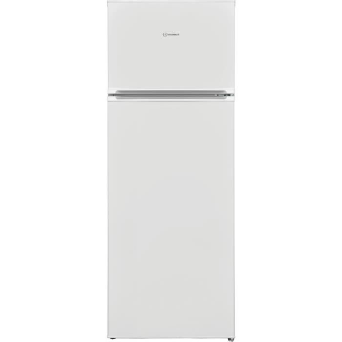 INDESIT Z554110W - Réfrigérateur congélateur haut - 213L (171 + 42) - Froid Statique - A+ - L 54 cm x H 144 cm- Blanc