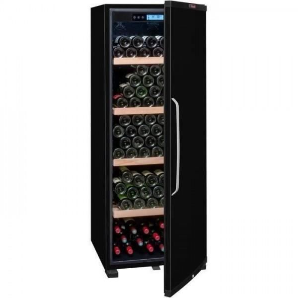 Cave a Vin LA SOMMELIERE CTPNE186A - de vieillissement - 194 bouteilles - Porte Pleine - L 59.5 x H 158 cm - Noir 161,000000