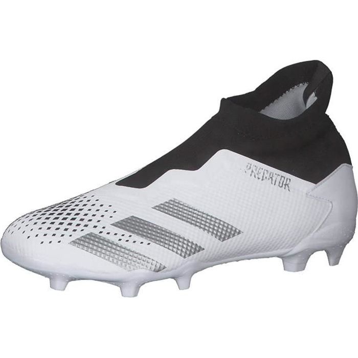 Adidas Predator 20.3 Ll Fg, Chaussures de Football Homme, Ftwwht/Silvmt/Cblack, 42 Eu