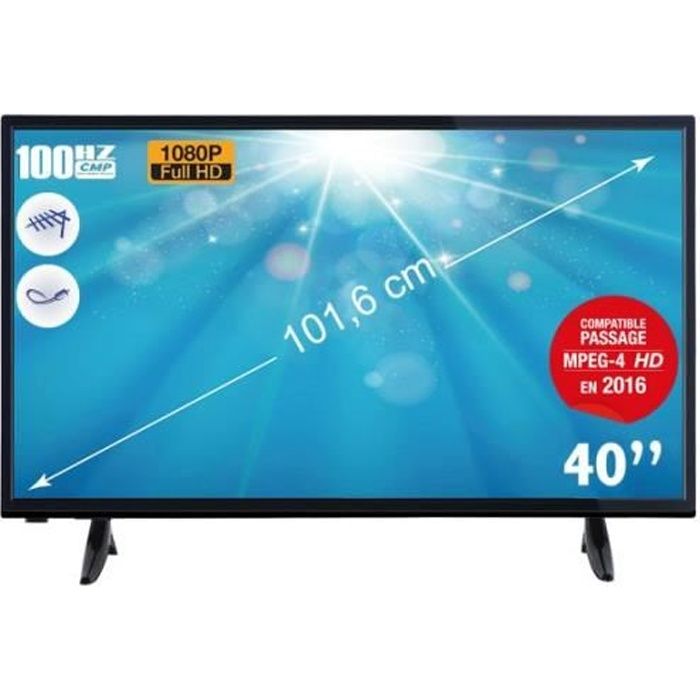 TELEFUNKEN TV LED Full HD 1080p 101,6 cm