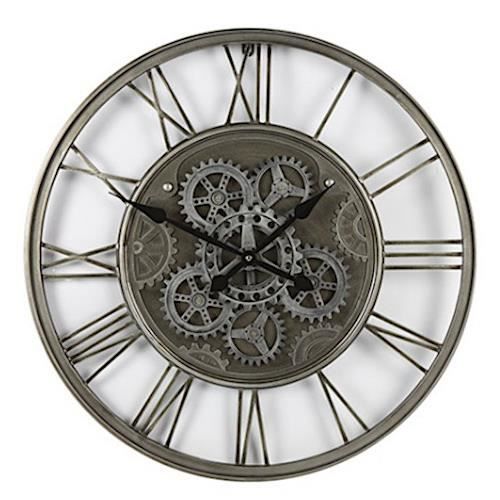 TOM horloge murale Emington 62 cm acier/nickel bronze