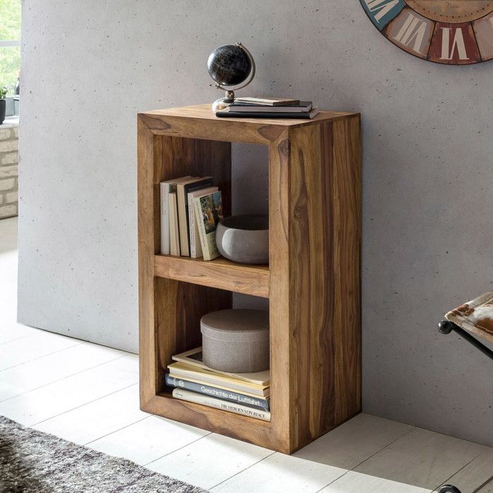 Etagère design en bois massif Sheesham 88cm