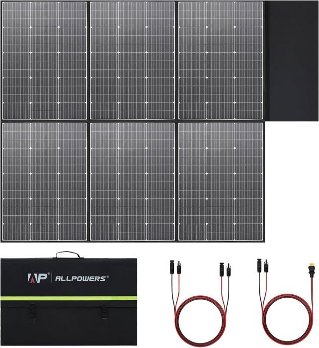 Panneau Solaire Pliable, Panneau Solaire Portable de 200W avec sac de Transport, Panneau Solaire
