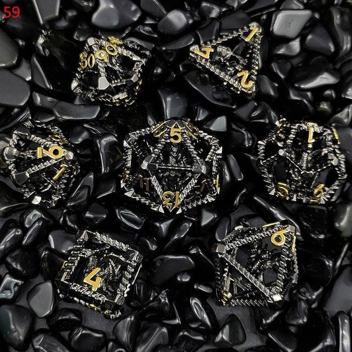 Dé Métal 100 Faces DollaTek | 50mm | Pour Jeux Dungeon And Dragons | Bronze | Dés Polyédriques Collection