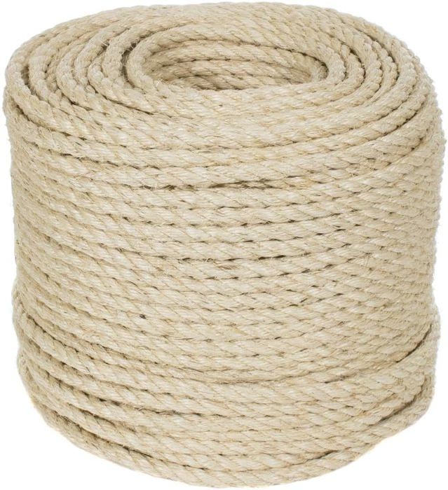 Kratzbaumland Corde En Sisal Gris 6 Mm Pour Arbre à Chat