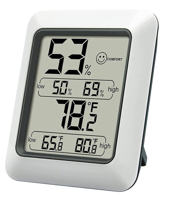 Meilleurs prix pour Thermo-hygromètre numérique,Thermomètre d'intérieur avec enregistrement et indicateur de climat,Moniteur de contrôle du climat