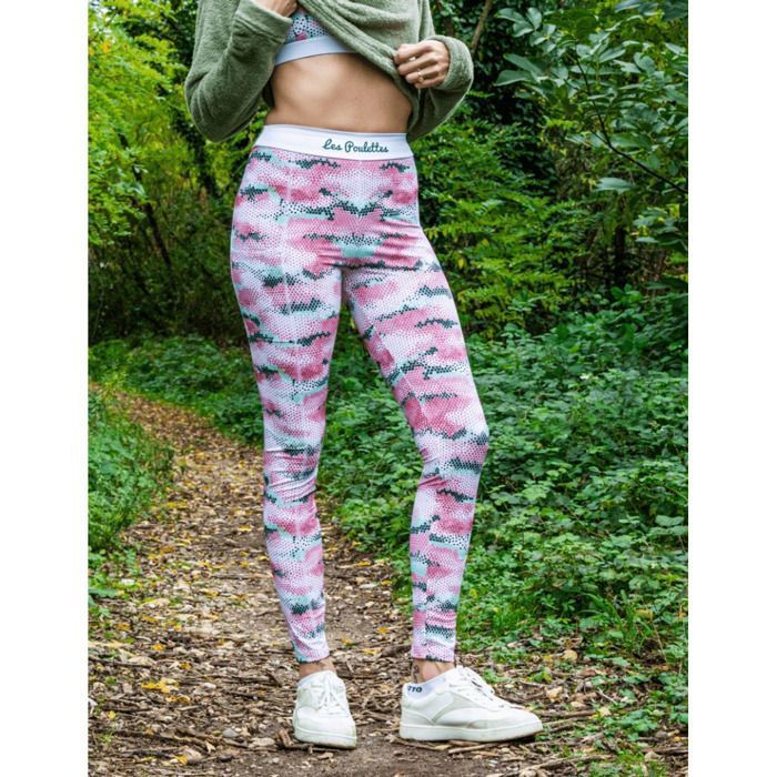 Legging long femme Les Poulettes Fitness Army Legging long femme Les Poulettes Fitness Army