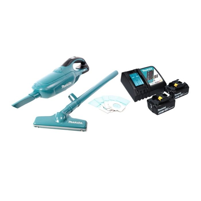 Makita DCL 182 RG Aspirateur sans fil 18 V + 2x batterie 6 0 Ah + chargeur - vue 2