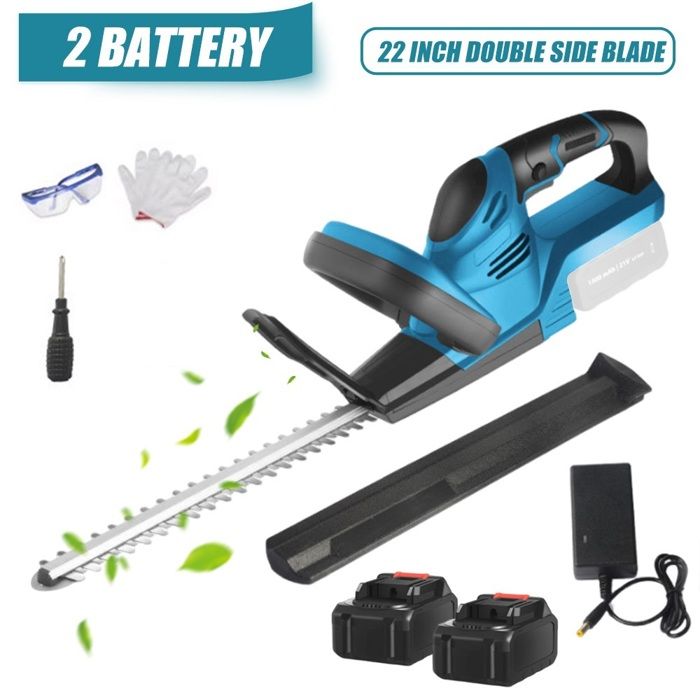 Umisu Taille-Haie Électrique Sans Fil 21V 2-en-1 – 31 Cm + 15 Cm Lames Interchangeables, Batterie 1500mAh Incluse