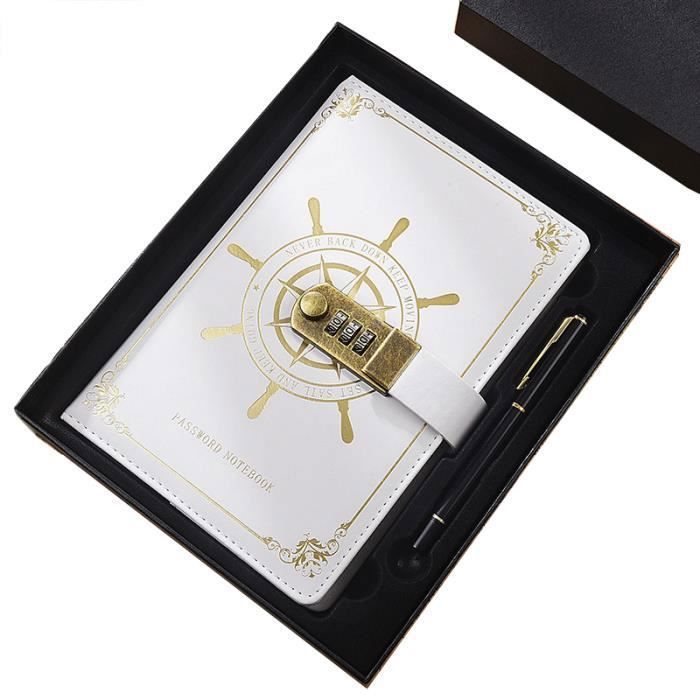 Cadeau Anniversaire Fille Coffret Cadeau Journal Intime Verrouillé A5 Pour Filles - Carnet Secret Avec Cadenas, Stylo, Bracelet Et Marque-Page - Rose Marbré