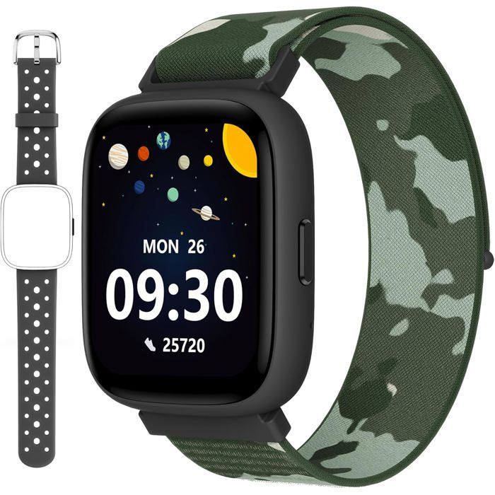 Montre Enfant Non Connectée Ou Connectée Librement 18 Smartwatch Podomètre Cardiofrequencemètre Ip68 Étanche Moniteur - vue 3