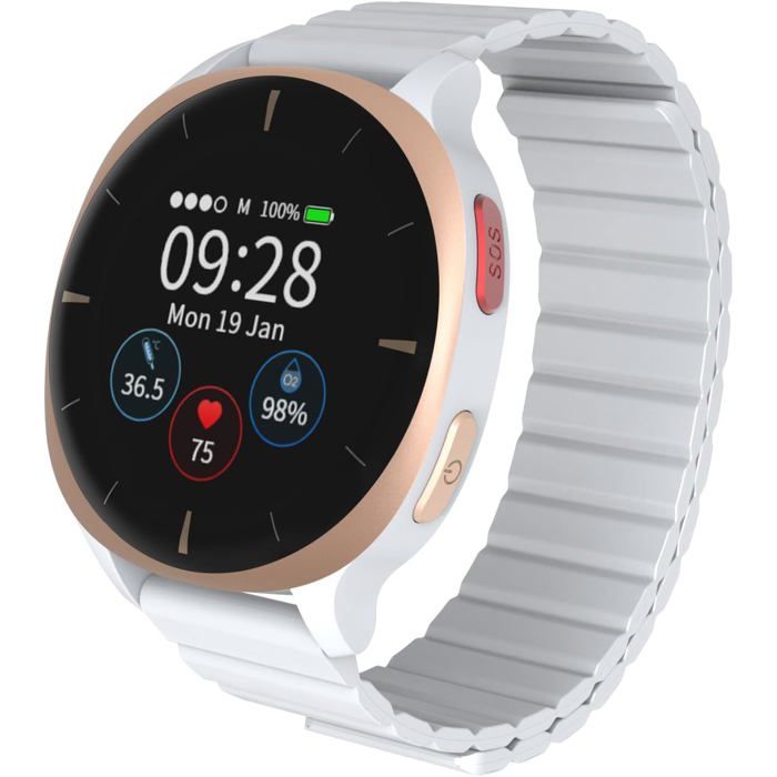 Montre Connectée Audar E2 Senior avec Détection de Chute et SOS GPS Surveillance Santé 247 - vue 2