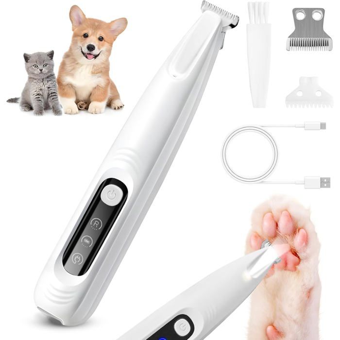 Tondeuse à pattes pour chiens pour poils danimaux pour le corps les pattes les yeux les oreilles et le visage-UISAVE