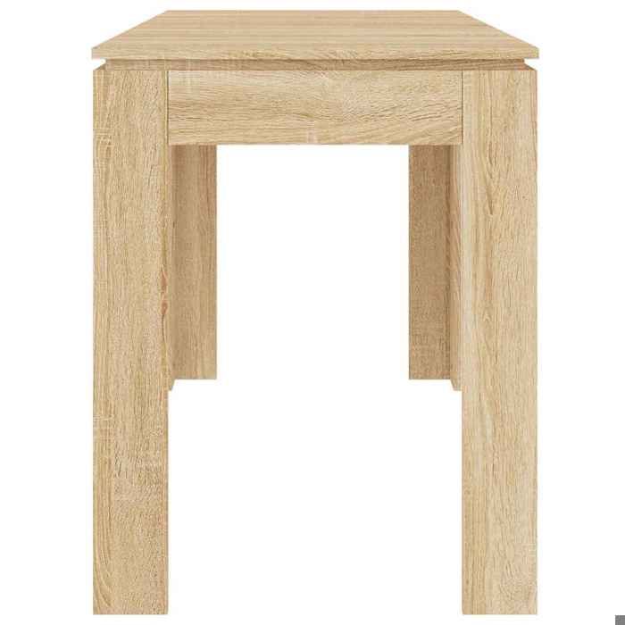 Table cuisine CLOUD Brun Table à manger - Design Élégant - Chêne sonoma 120x60x76 cm - Bois dingénierie tt576
