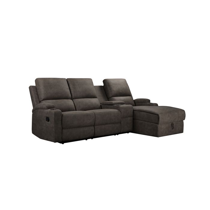 Dallas-canapé Dangle 3 Places Avec Rangement droit En Microfibre Anthracite Dallas-canapé Dangle 3 Places Avec Rangement droit En Microfibre Anthracite
