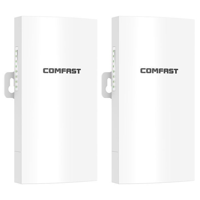 Comfast 2pcs CPE Pont WiFi Extérieur 5.8GHz Portée 3KM Point d'Accès ...