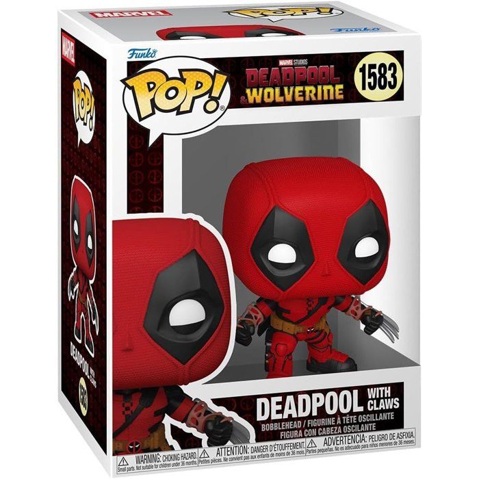 Figurine POP - FUNKO - Deadpool avec des griffes - 9 cm - Deadpool - Dès 3 ans