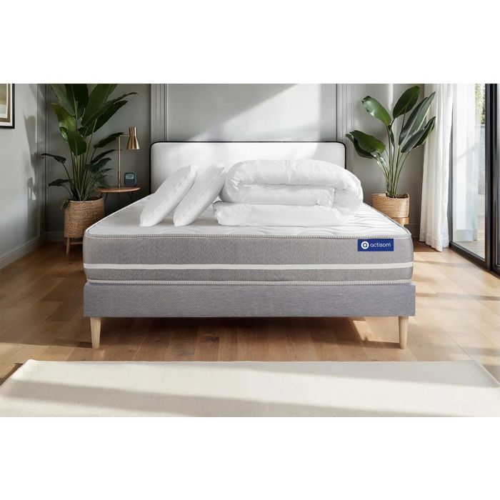 Lit Complet Sommier Matelas 160x200