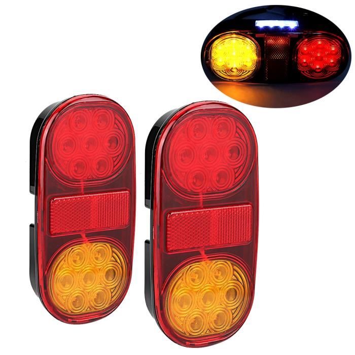Feu Arrière Gauche Humbaur - Clignotant, Feu De Position, Feu Antibrouillard - 12V - Pour Remorque Voiture