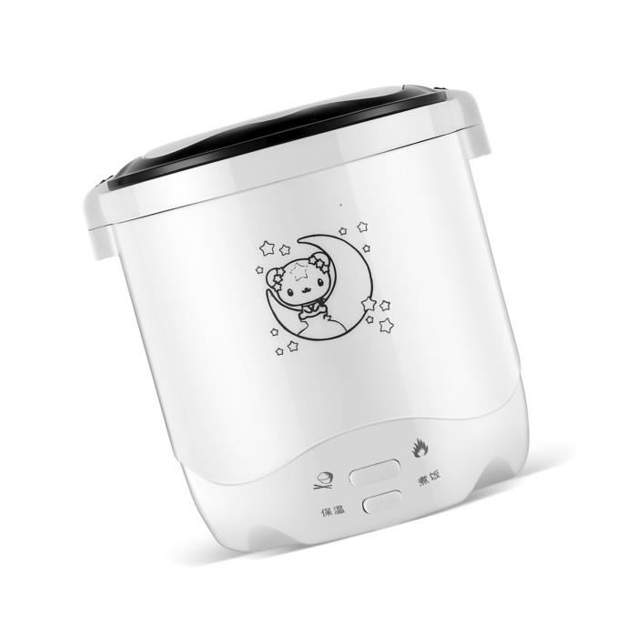 Mini Cuiseur à Riz électrique Portable 1,8 L - Antiadhésif, 300W - Parfait Pour Voyages, Petits Espaces, Dortoirs
