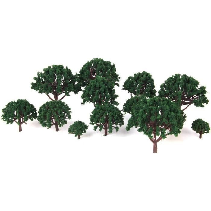 Kit D'arbres Fruitiers Miniatures Busch HO – 2 Citronniers, 2 Orangers Pour Jardinières – Échelle 1:87