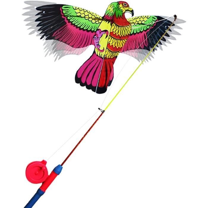 Cerf-volant Dynamique Pour Enfants - Canne à Pêche - Environ 30-35 Cm - 15 Styles Au Choix - Pour Plage, Jardin, Parc