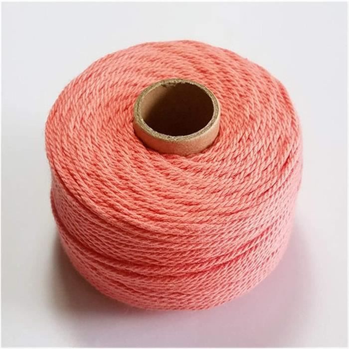 Navaris Corde Pour Macramé - Lot 3x Bobine De Fil 100m Pour Macramé En