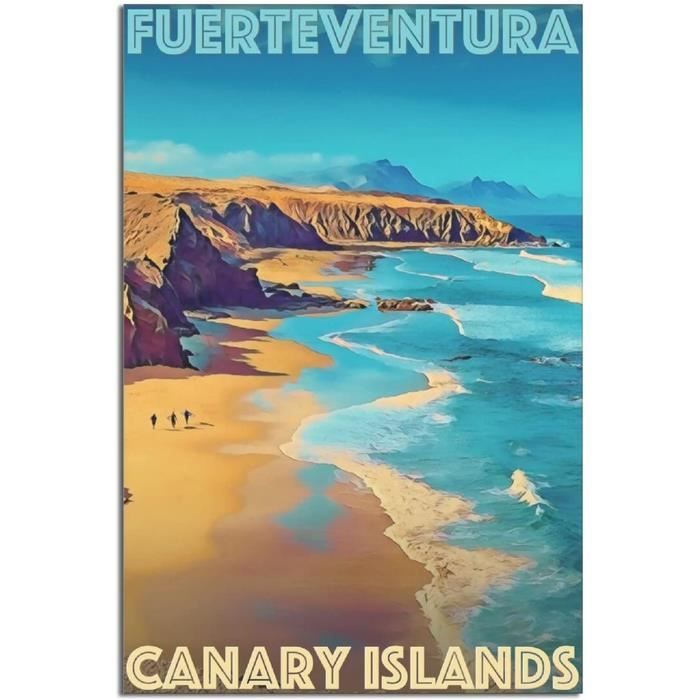 Poster Décoratif Lanzarote – îles Canaries, Style Vintage, Toile 40x60 Cm – Déco Murale Moderne - 11