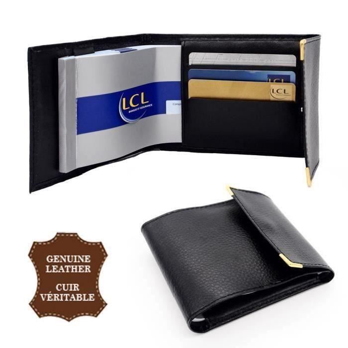 Porte Chequier Et Cartes Cuir Format Classique Homme Femme Achat