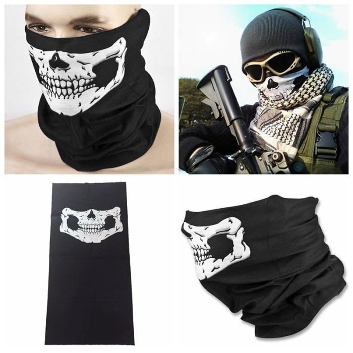 TOMKEY Facial Bandanas /Écharpe Multifonctionnelle Sports de Plein Air Cache-Cou Cagoule pour Hommes et Femmes Valorant