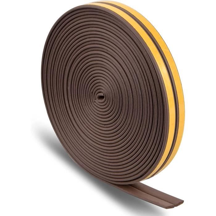 Joint Auto-adhésif 10m X 10mm – Coupe-froid Pour Fenêtres Et Portes, Mousse Grise