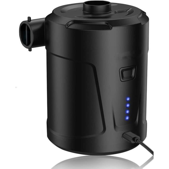 Pompe à air électrique, mini pompe à air portable sans fil 2 en 1, 4000mAh  rechargeable par USB, 4 buses pour camping - Cdiscount Sport