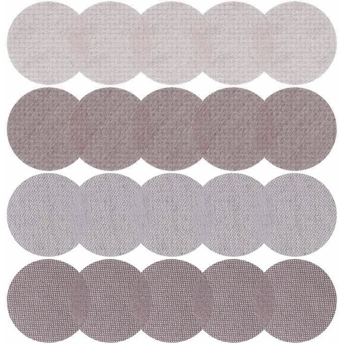 Papier abrasif diamant avec crochet et boucle Grain 120 pour verre, céramique, béton, marbre, granit