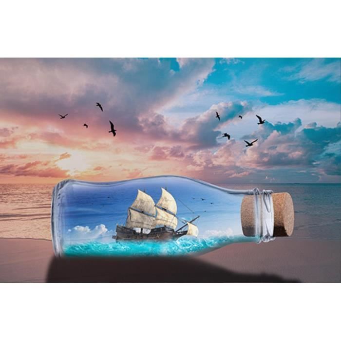 Broderie Diamant Thème "paysage De Bateau" | Broderie Diamant - Diamond Painting