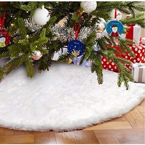 Jupe Sapin De Noël Rouge 90 Cm - Tapis De D'arbre De Noël 3D Elk