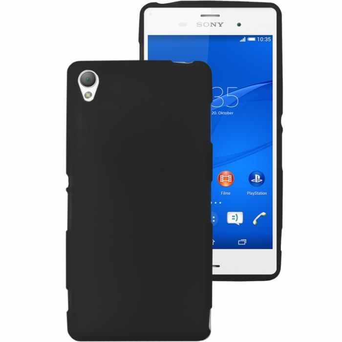 Coque Souple En Silicone Pour Sony Xperia E3 - Couleur Noire - Protection Anti-chocs - Neuf