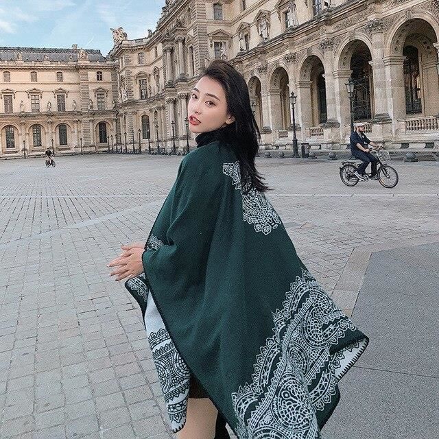 Cape en cachemire pour femme clearance