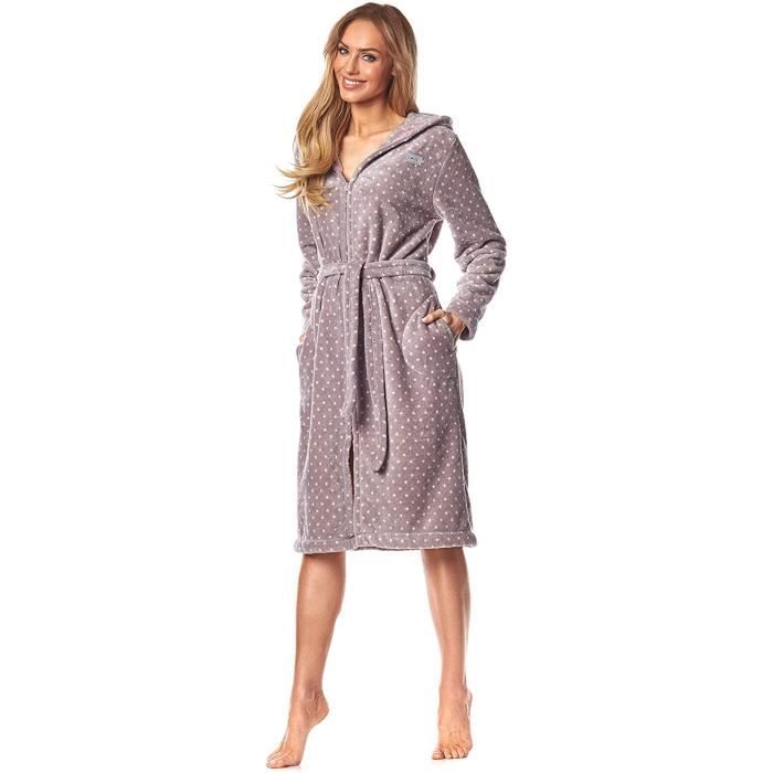 Peignoir éponge zippé femme store