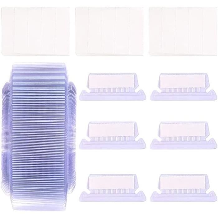 Lot De 25 Onglets De Dossiers En Plastique Transparent - 3 Pouces (7,7 Cm), Avec Inserts, Pour Classeurs Et Dossiers Suspendus - 11
