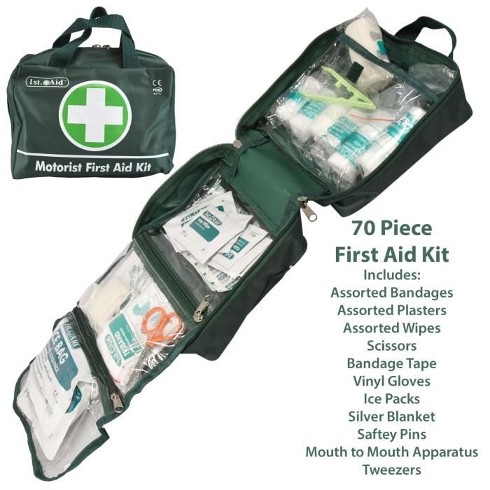 la voiture le bureau la caravane les voyages le travail Value Aid Kit de premiers secours compatible HSE pour la maison
