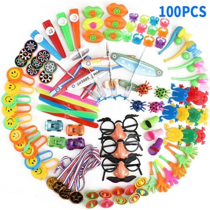 100pcs Petit jouet Pinata en vrac pour cadeau d anniversaire
