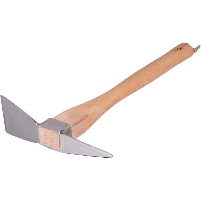 Pioche De Jardin Multifonction - Longueur 25,2 Cm, Manche En Bois, Acier Carbone Pour Creuser, Désherber - 5