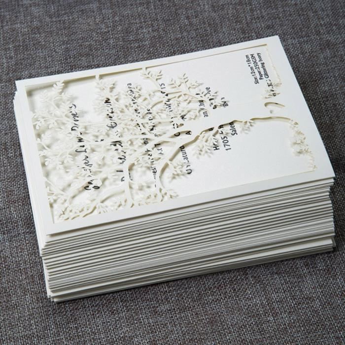 Soy2 20 Pieces Anniversaire Anniversaire Arbre Motif Mariage Voeux Bricolage Pli Rural Invitation Carte Festival Fete Romantique Achat Vente Faire Part Invitation Soy2 20 Pieces Anniversaire Cdiscount