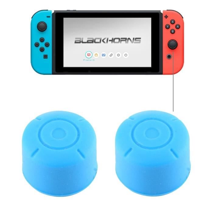 2 Pièces Housse de protection boutons pour Nintendo Switch Bleu