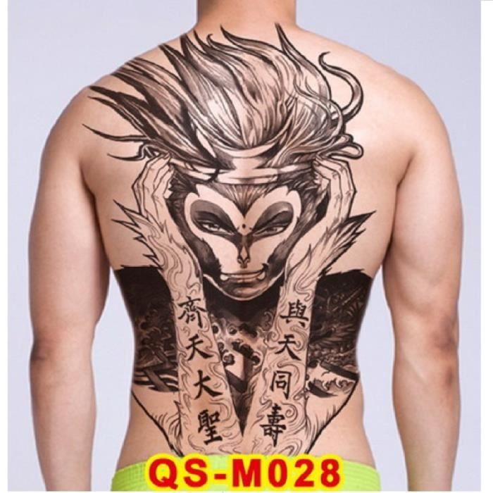 Tatouage Temporaire Corps Transfert Autocollants Dos Singe Sun Wukong Chinois Tatouage Gothique Pour Femmes Hommes Enfan Cdiscount Au Quotidien